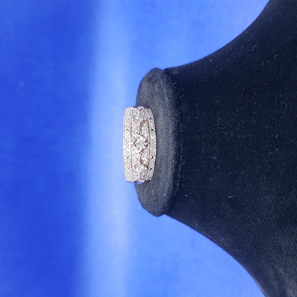 Rose gold diamond anniversary band - Picture 8 of 8